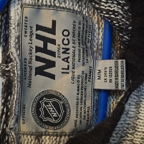 Montreal Canadiens NHL grey gradient knit sweater hoodie. Medium. - Picture 3 of 5